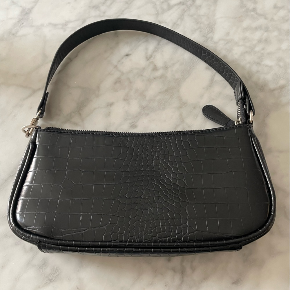 Vegan leather shoulder bag